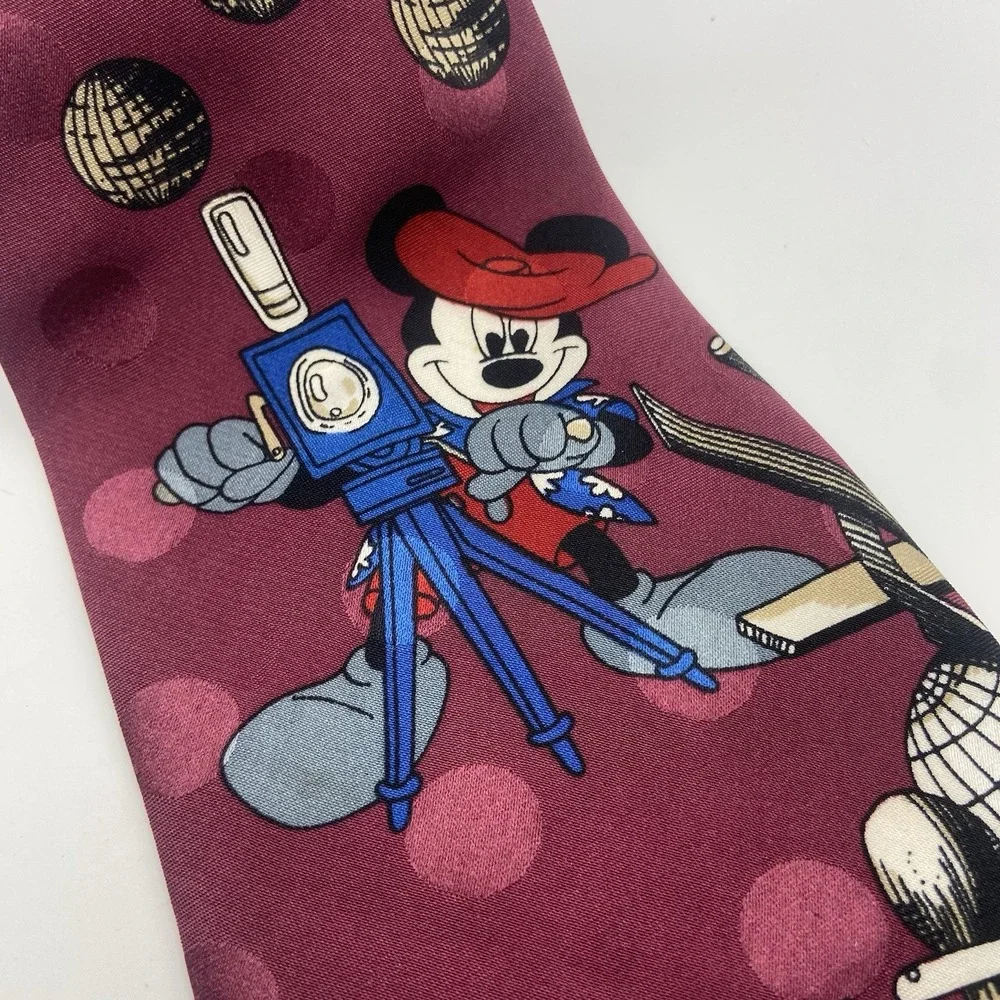 Disney‎ Mickey Mouse Neck Tie ~ Director Mickey Mouse Vintage Tie